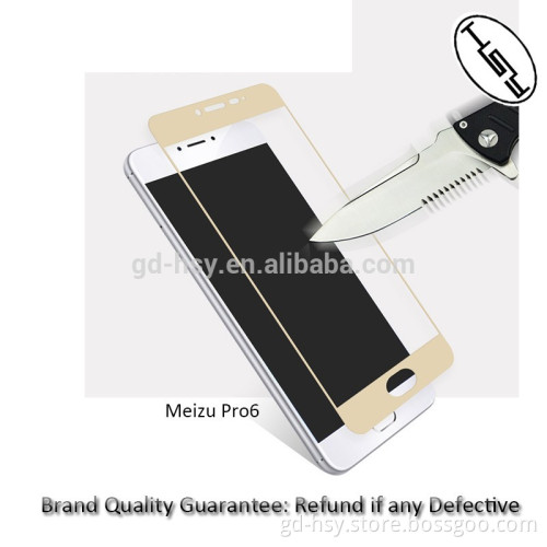 HUYSHE Cell Phone for Meizu Pro 6 Anti-expolsion 2.5D Full Cover 9H Hardness Tempered Glass Protector